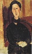 Amedeo Modigliani Portrait of Anna Zborowska (mk39) oil painting on canvas
